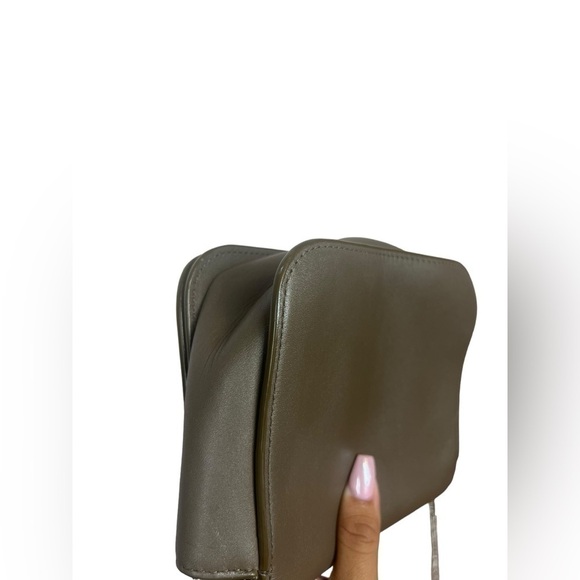 All Saints Arc Small Crossbody Purse in Mink Grey - Picture 9 of 14